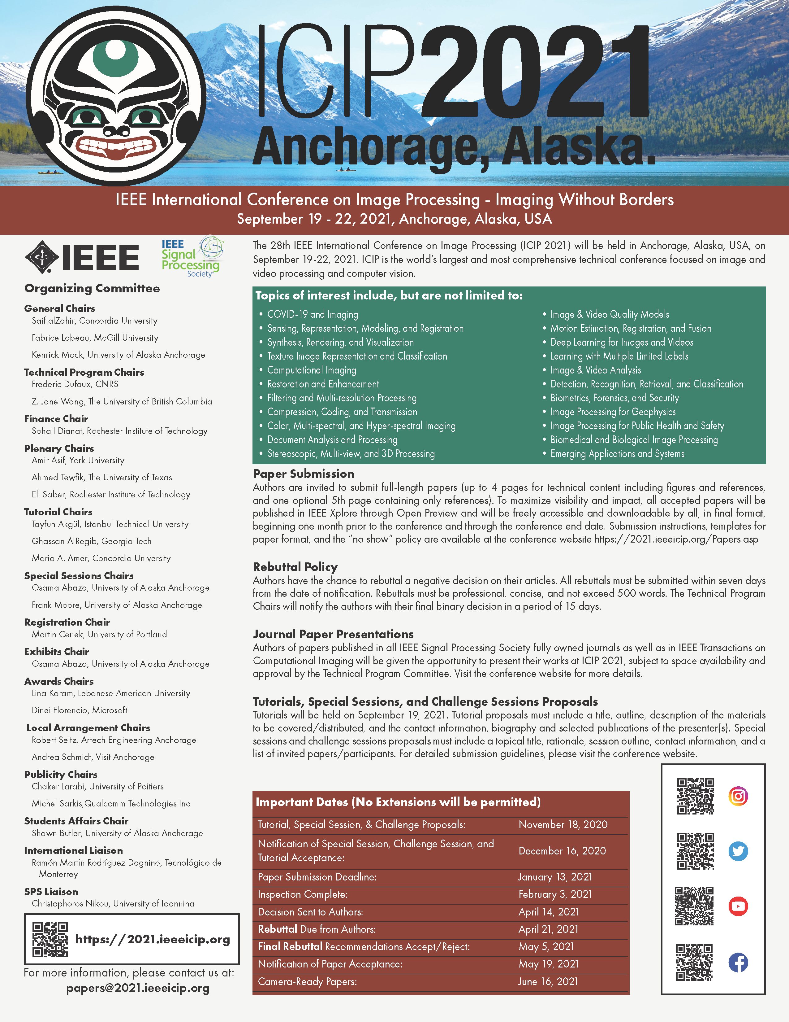 IEEE ICIP 2021 Anchorage, Alaska, USA 1922 September 2021